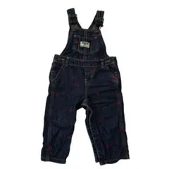 オシュコシュ ハート刺繍オーバーオール 70~80