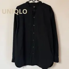 値下げ‼️早い者勝ち‼️【超美品✨】 ユニクロ　スタンドカラーシャツ　長袖シャツ