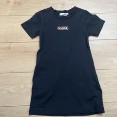 x-girl 黒 半袖ワンピース 100cm