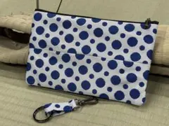 【２点セット】畳縁　ポーチ（大）　キーリング　柄変更可　新品