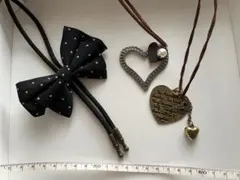 ハートとリボンの首飾り