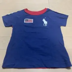 Polo Ralph Lauren Tシャツ ネイビー/レッド　キッズ