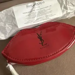 YSL BEAUTE リップ型ポーチ レッド ノベルティ　イヴ・サンローラン
