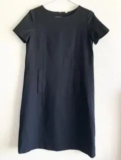 ユニクロ 半袖ポンチワンピース M