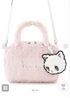 FURFUR×foxyillustrationsエコファースクエアボストンバッグ