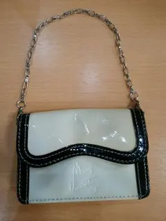 マリークワント　チェーン付きミニポーチバッグ