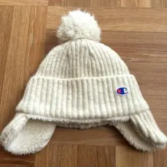 Champion チャンピオン ニット帽 ポンポン付 ホワイトのサムネイル