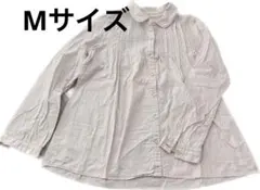 値下げ中❤️長そで シャツ レディース 襟付き ホワイト Mサイズ 綿100%のサムネイル