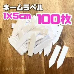 園芸用　ネームプレート ラベル 100枚 ホワイト 白 植物 ガーデニング