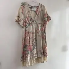 ジョイントワークス 花柄 半袖ワンピースのサムネイル