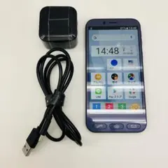 ◎ SoftBank シンプルスマホ4 704SH ネイビー 本体 ◎