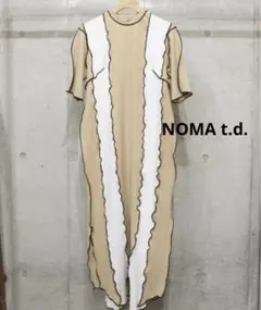 極美品【定価23,100円】NOMA t.d. リブワンピース　半袖　個性的のサムネイル