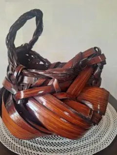 竹籠、花籠、花器、花道具、古道具、茶道具、竹細工