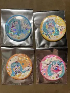 初音ミク サンリオ シナモロール PARCO 缶バッジ 4点