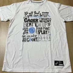 バスケットボール バスケ 服 Tシャツ XLサイズ 女性用 白