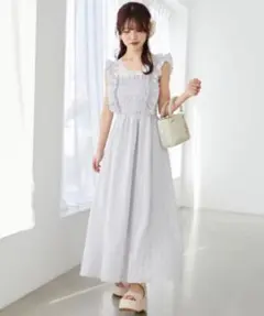 マジェ　ノースリーブマキシワンピース