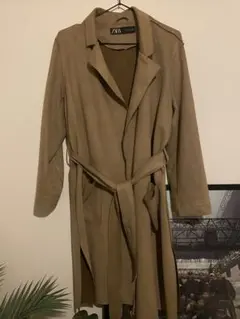 ZARA ロングコート ベージュ Mサイズ