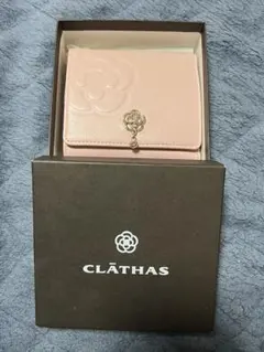【未使用】クレイサスCLATHAS ワッフル2つ折り財布　ピンクのサムネイル
