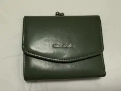 niko and... オリーブグリーン 三つ折り財布