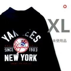 【未使用品・XL】MLB◎NYヤンキース●ジップパーカー●ネイビー
