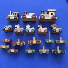 木製 知育玩具 乗り物 動物 セットのサムネイル