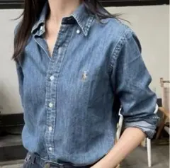 即完売✳︎ラルフローレン現行ダンガリーシャツマルチポニークラシックフィット正規品