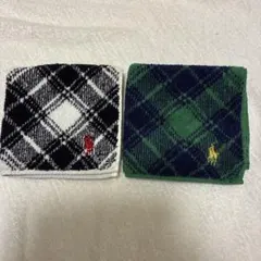 ポロ POLO チェック柄ハンカチ2枚セット