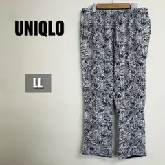 【美品】UNIQLO パンツ リラコ 白黒 レディース LL