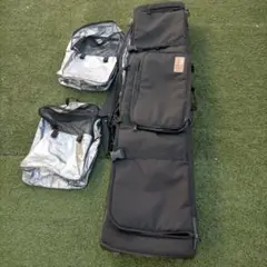 スキースノーボードケース、キャスター付、オールインワン、ハードケース