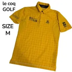 le coq GOLF ルコックゴルフ メンズ ポロシャツ イエロー 黄色 Mのサムネイル