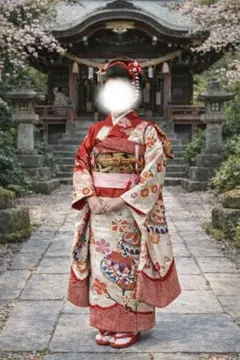 七五三　7歳　着物セット　ハーフ成人式　十三詣り　友禅