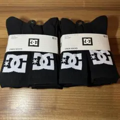 DC クルーソックス ブラック 12足セット　靴下