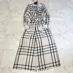 ブルーレーベルウールライクツイルガウチョパンツブラック シャツ
