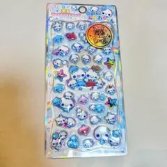 ぷくぷくあわわちゃん　光るジュエルプチドロップステッカー