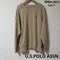 レディース　トップス　ベージュ トレーナー　U.S.POLO ASSN.