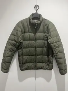 美品　ウルトラライトダウンジャケット 3Dカット カーキ　S