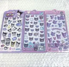 韓国 サンリオ クロミ 3D シール ステッカー ボンボンドロップシール風