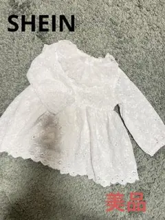 【美品】ホワイトワンピース60