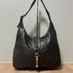 バーバリー トートバッグ グラフトンホーボー ブラックレザー