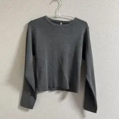 グレー 長袖ニット XLサイズ