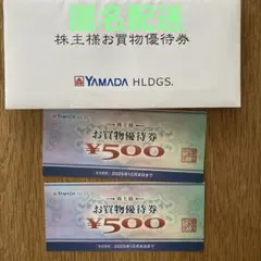 ヤマダ電機　お買物優待券 ¥500×2枚
