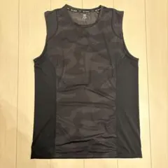 H&M Sport 黒 迷彩 カムフラ ノースリーブ タンクトップ Mサイズ