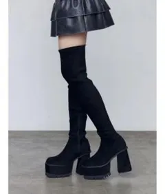 EMODA スクエアフィットロングブーツ Mサイズ 箱付き