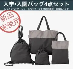入園入学 4点セット レッスンバッグ マチ付き 巾着 シューズバッグ 体操服入