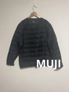 無印良品 ダウンジャケット 軽量 ノーカラーインナーダウン L