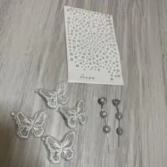 【ウェディング】　ピアス　ヘアセット　※着用写真有