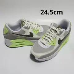 24.5cm グレー イエロー ナイキ エアマックス90 LV8 厚底