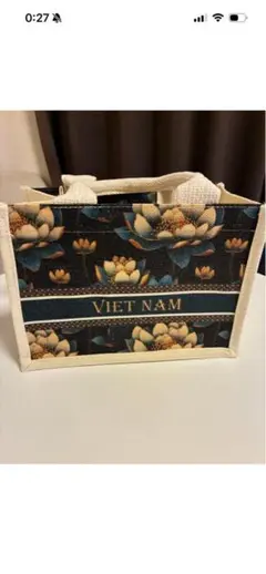 VIET NAM 花柄 ミニトートバッグ