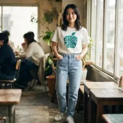 graniph グラニフ Green Apple Tシャツ S