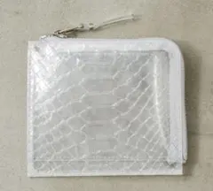 コムデギャルソン SNAKE TRANSPARENT L ZIP WALLET